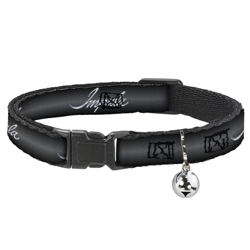 Collar de gato Buckle-Down gris plata con emblema Impala de diseño 2