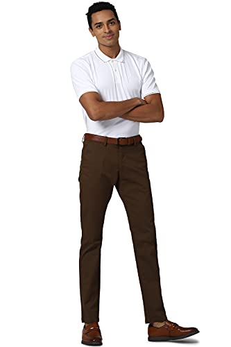 Image of Peter England Men's Slim Casual Pants