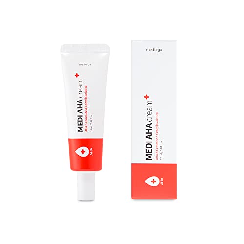 ORGANIC FOREVER Mediorga Medi AHA Cream 25ml/0.84fl.oz - Allantoin, Ceramide, Shea Butter, exfoliation, simple home care, removing small wart, milium, verruca plana Cream