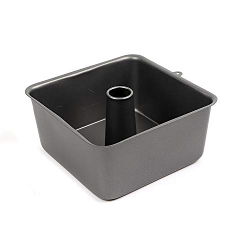 Ametalúrgica Non-Stick Square Angel Food Cake Pan 7-12 Inch x 7-12 Inch x 3-12 Inch High 6-Cup Capacity