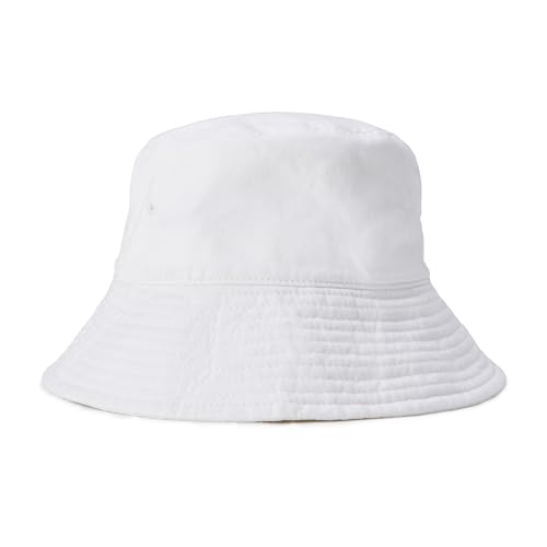 Amazon Essentials Womens Washed Cotton Bucket Hat White Large-X-Large
