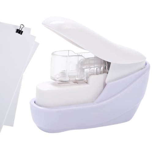 Stapler For Kids - Herramienta de apilamiento portátil compacta sin apilamiento | Carpeta de papel sin necesidad de organización de documentos para niños en casa de negocios en la escuela de clases