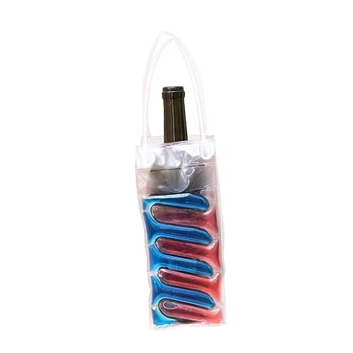 LABRIMP Wine Cooling Bag Gel Wine Bottle Freezer Bag Wine Cooler Bag Wine Carrier Wine Chiller Bag