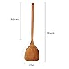 FJNATINH Wooden Spatula with Long Handle for Cooking Kitchen Cookware #1