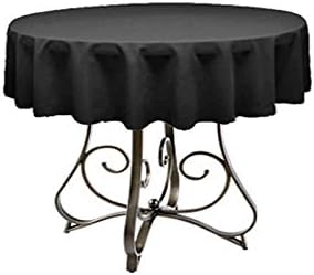 Por Florida Mantel redondo (restaurante Line 54" poliéster (Negro)