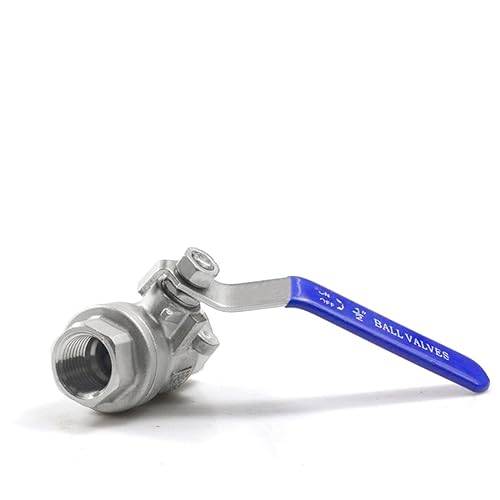 Válvula de bola manual de 0.25 de acero inoxidable para control de flujo de agua BSPT 2