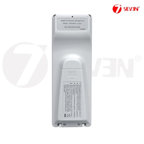 Image of 7SEVEN Compatible with Mitsubishi AC Remote Control RLA502A700S Model 250 Suitable for SRF50ZMXA-S SRF35ZMXA-S Split & Window 1 1.5 2 Ton AC - Match Remote Keys to Replicate Genuine Functionality