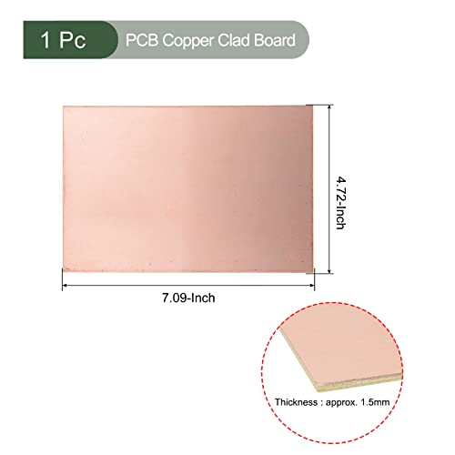 YOKIVE PCB Copper Clad Board, FR4 Double-Sided Blank Circuit Boards, Great for Electronic Hobbies Etching - Image 2