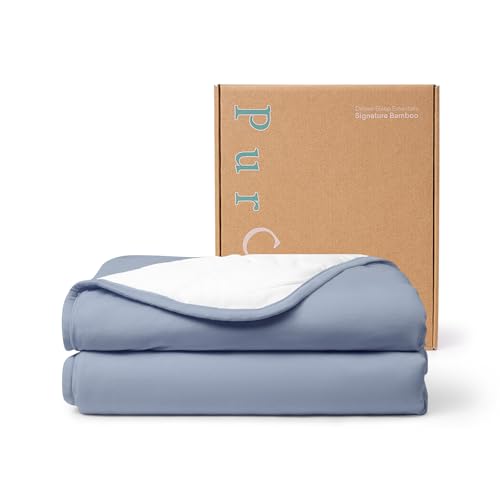 Image of PurComfy Supersoft Baby Blanket, Premium Bamboo Viscose Baby Quilt, Hypoallergenic and Breathable, for Newborns, 33"×33"