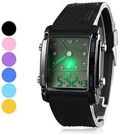 Men's Silicone LED Analog - Digital Wrist Watch (Assorted Colors)