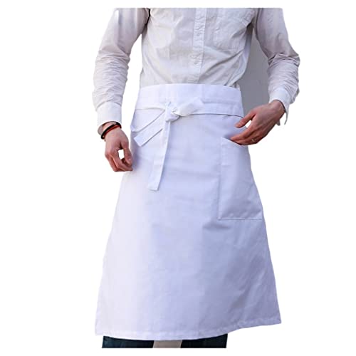 Tablier de travail blanc élégant taille M pour maison et cuisine