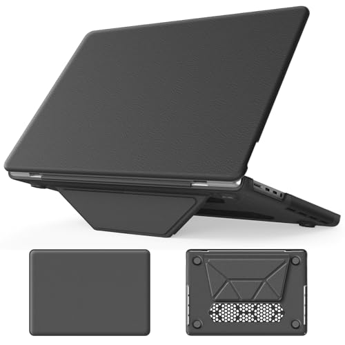 Étui en cuir pour MacBook Pro 14 coque de protection rigide grise