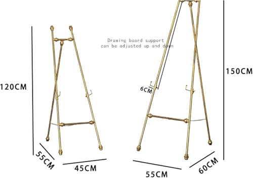 Support de croquis en métal de 150 cm et chevalet pliable - 4