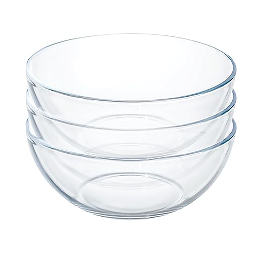 Set de 3 tazones de vidrio templado 5 pulgadas FOYO