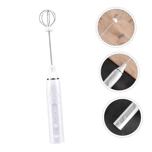 KICHOUSE Egg Whisk Handheld Electric Egg Beater Milk Frother Charging Minitype Practical Stirrer Random Color