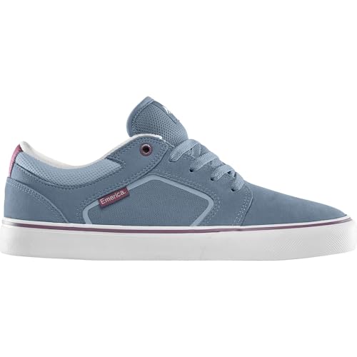 Emerica Cadence - Adherencia vulcanizada, Diseño limpio, Empeine de una sola pieza, ajuste amortiguado, sensación de tabla excepcional, zapatillas diarias, azul, 43 EU