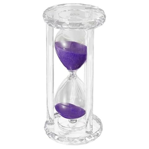 Hourglass Timer 30 Minutes, MEKBOK Plastic Sand Timer 30 Minutes, (with Purple sandtape Gift Box), Children's Hourglass Color Hourglass Timer, Games, classrooms, Kitchens, Decorations Cover