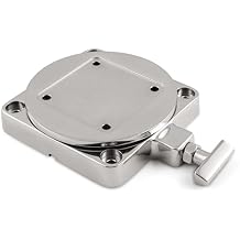 Cannon Low-Profile Swivel Downrigger Mounting Base for Boats Stainless Steel