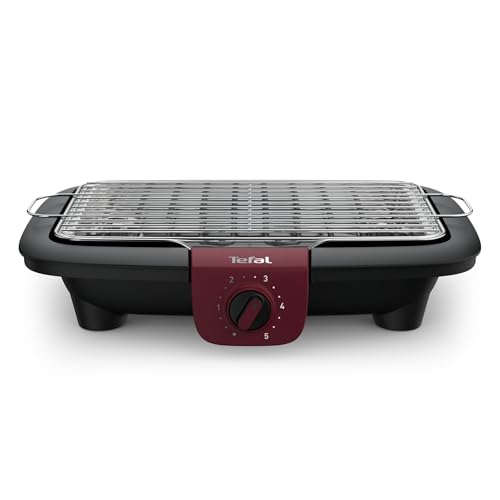 Tefal EasyGrill Adjust Barbecue Électrique, 2300W, Grille Inox, Large surface de cuisson, Fumée...
