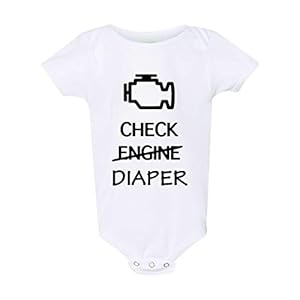 Check Diaper Funny Check Engine Car Baby Bodysuit Breastfeeding Baby Shirt Funny Baby Clothes Funny Unisex Baby