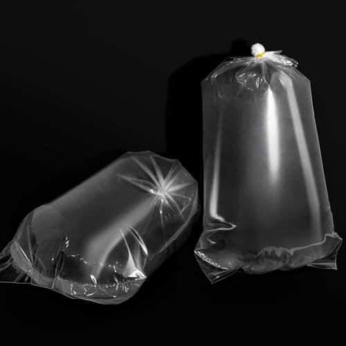 Image of Live Fish Bags, 10x20 inch Round Bottom Double Seal Clear Fishery Bags, Leak-Proof Fish Transport Shipping Bag, HDPE Bag for Freshwater & Saltwater (Ultimate 3 mil, 50 Pack)
