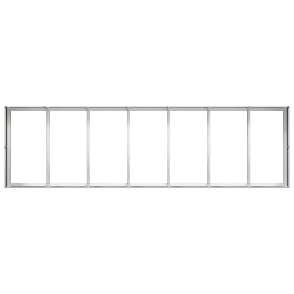 vidaXL Pflanzkübel 280x80x40 cm Edelstahl, Pflanzschale, Garten-Garten-Pflanzkübel, Outdoor-Pflanzgefäß, Hochbeet, Pflanzgefäß, Blumenkasten