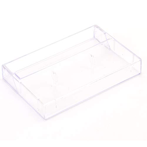 Fasmov 30 Pack Clear Plastic Cassette Tape Cases Audio Cassette Storage Cases