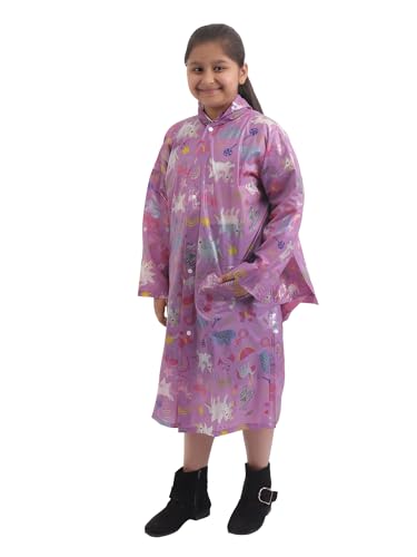 Image of 100% Waterproof Raincoat /Rainwear for Boys /Girls (Unisex) with Back Bag Protection.