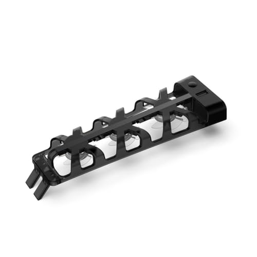 NiuLumea Ventilador de refrigeración silencioso con luz LED, 6,5 x 4 x 23 cm, ventilador térmico ABS negro para PlayStation 5, disipación de calor mejorada y funcionamiento bajo ruido