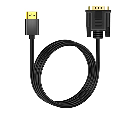 BLKing Câble HDMI Vers VGA, câble convertisseur vidéo analogique HDMI numérique Vers VGA pour ordinateur de Bureau, ordinateur Portable, PC, moniteur, HDTV, Chromebook, Roku, Xbox, PS4 (1m)