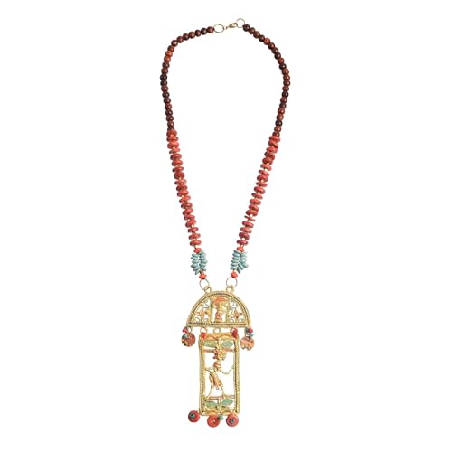 Image of AAKRITI ART CREATIONS Handcrafted Tribal Necklace Collection | Royal & Queen-Inspired Artisan Brass Statement Jewelry | Ethnic, Elegant & Regal Necklaces for Women