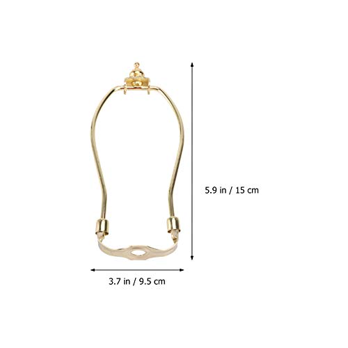 PIXNOR Lâmpada Titular Harpa 6 Polegadas Chifre Quadro Suporte Abajur de Metal para Serviço de Mesa