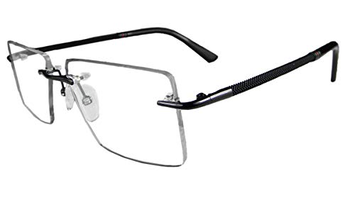 Image of Circleperson Rimless Pure Titanium Eyeglasses frames Square Light Weight