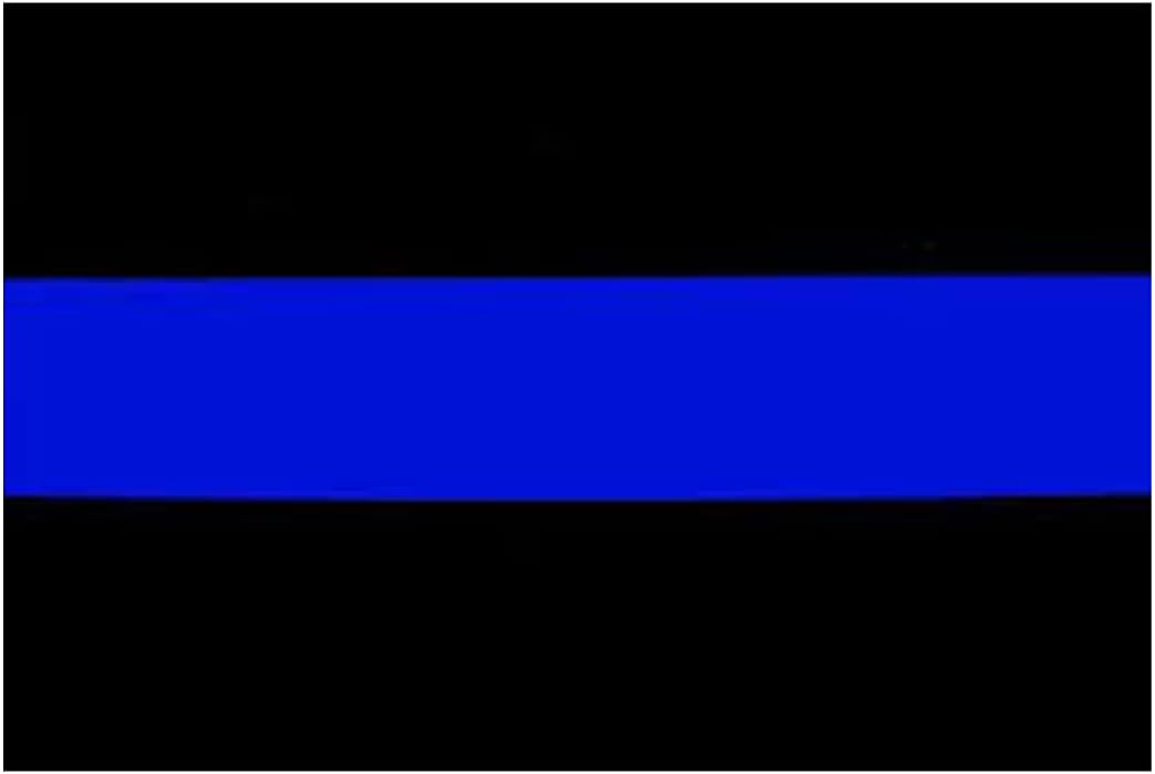 Reflective Thin Blue Line Decal Bumper Sticker