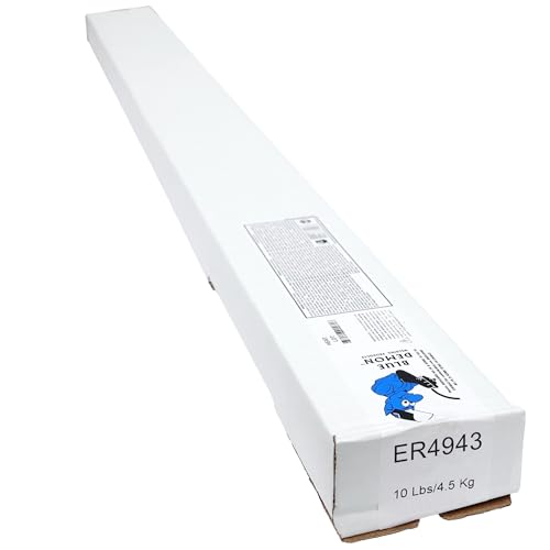 Blue Demon ER4943 X 3/81.3 cm X 4.5 kg Caixa de alumínio de alta resistência TIG varas de soldagem,