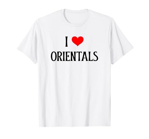 Photo de I Love Orientals I Heart Orientals Chat amoureux des chats T-Shirt