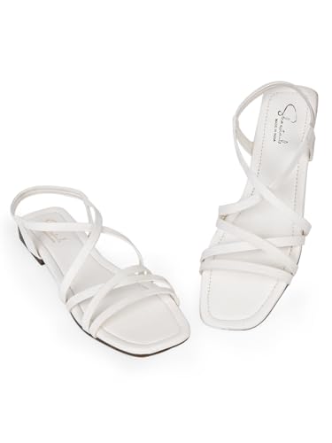 Image of Women Flats Sandals | Stylish Embroidered Slip-On Flats for Women | Comfortable Lightweight Sandals | Ethnic & Casual Footwear for Ladies SL1043