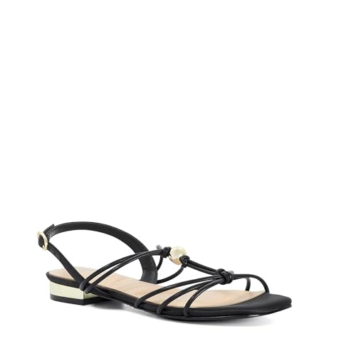 Image of Dune London Ladies NASSAU Flat Strappy Sandals Size UK 7 Flat Sandals