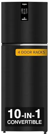 Whirlpool 327 L 2 Star IntelliFresh Convertible Inverter Frost Free Double Door Refrigerator (IFPRO INV CNV 375 OMEGA BLACK(2S)-TL, 2023 Model)
