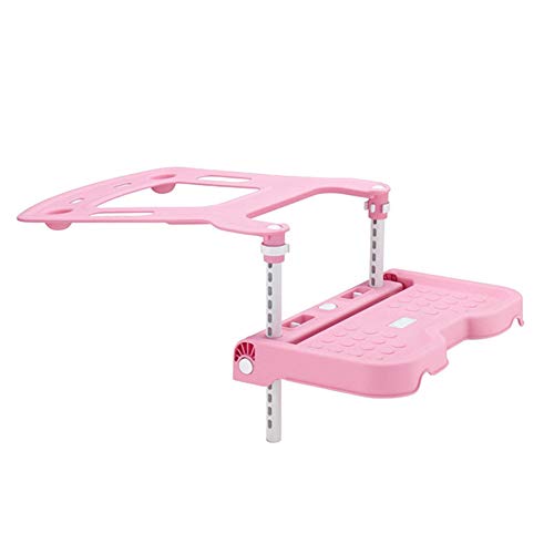 Asiento 1 juego de coches Niños resto del pie del cojín del asiento elevador reposapiés silla cómoda del pie ajustable de apoyo para niños y bebés (rosa)