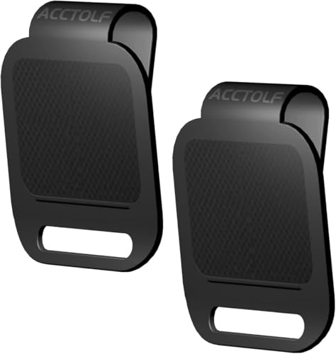 ACCTOLF Golf Bag Magnetic Clip, Golf Rangefinder Magnetic Belt Clip, 2PCS Metal Landing Pads for Golf Bags, Magnetic ‎Rangefinder Strap, Magnetic Golf Towels, Magnetic Golf Accessories