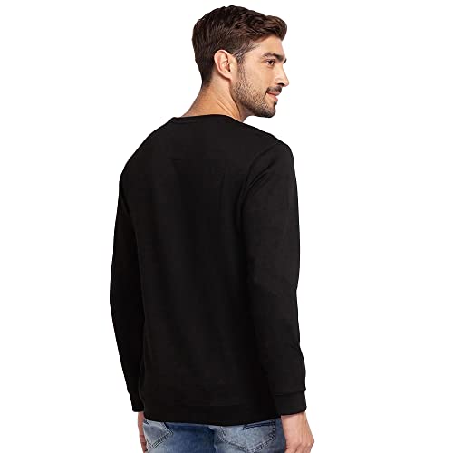 Image of Spykar Men's Cotton Round Neck Sweatshirt