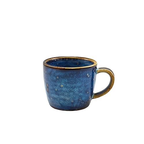 Genware Terra - caneca de porcelana para expresso (90 ml, 6 unidades), cor azul