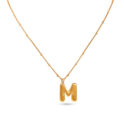 Image of Rubans Demi Fine Stainless Steel Alphabet Pendant CZ Gift for Women & Girls