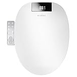 WLJBIDET Toilet Bidet Seat, Instant Warm Water, Self-Cleaning Nozzle, Multiple Spraying Modes, Electric Heated Seat, Warm Air Drying, Soft Closed Lid, Display Screen, Requires Electricity, Elongated