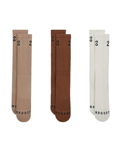 Jordan Essential Multicolor/Earthtones Unisex Crew Socks (3 Pair) - L3