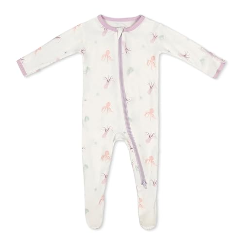 Image of Bamboo Little Soft Baby Footie Pajamas, Baby Clothes, Newborn Sleepers, 95% Viscose and 5% Spandex, 0-24 Months