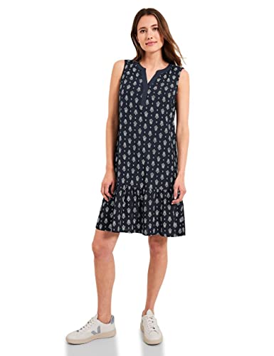 CECIL Damen B143637 Sommerkleid Bedruckt, deep Blue, XXL