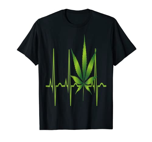 Latido del corazón de cannabis de girasol de alto mantenimiento Camiseta