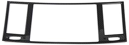 Car Styling Dashboard Panel AC Air Condition Vent Outlet Cover Trim Frame for Nissan Patrol Y62 2017 Car Accessories (Carbon Fiber)